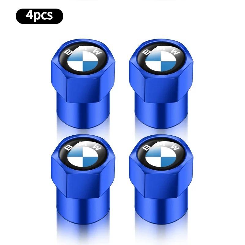 4Pcs Stylish Car Tire Valve Caps Wheel Rim Stem Covers Airdust Proof Protective Caps for BMW X1 X2 X3 X4 X5 X6 X7 Exterior Decor MD2