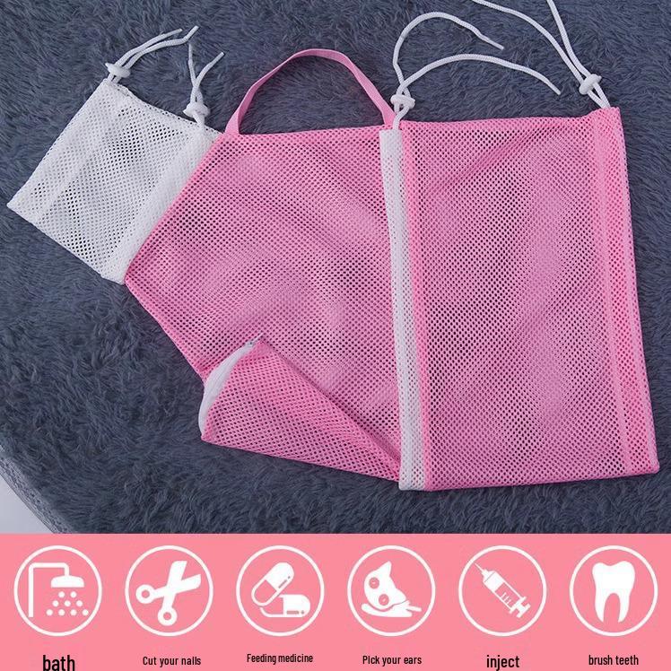 Защитный от царапин мешок для купания кошек с когтерезом