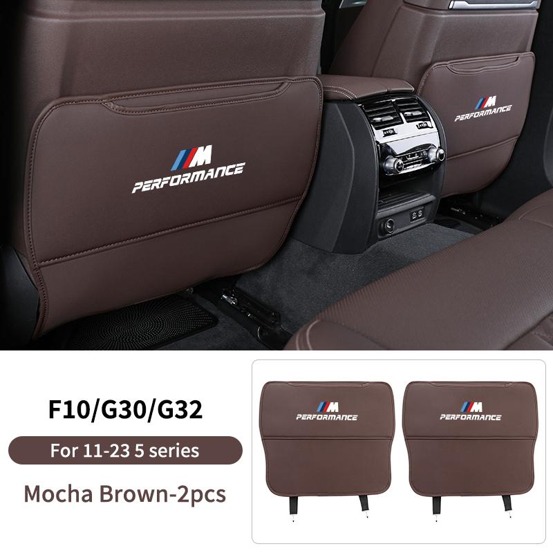 2025 Hot Car Seat Back Anti Kick Pad Leather Protector Cover For BMW 5 Series F10 G30 G38 G60 X1 U11 Auto interior Decoration Ac