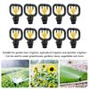 10PCS G1/2 and G3/4 Male Thread Rotating Irrigation Sprinklers 360 Degree Plastic Spinning Micro Nozzle Lightweight