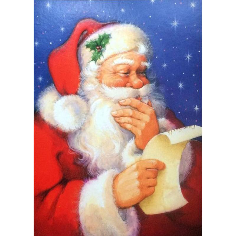 DIY 5d алмазная живопись полная круглая дрель Рождественский подарок Санта-Клаус вышивка наборы для рукоделия картина настенное искусство домашний декор