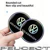2Pcs Car Cup Coaster Non-slip Shockproof Water Cup Mats For VW GTI Golf 6 7 8 Polo CC Passat B6 Tiguan T-ROC Bora Jetta Hub Cap zw5