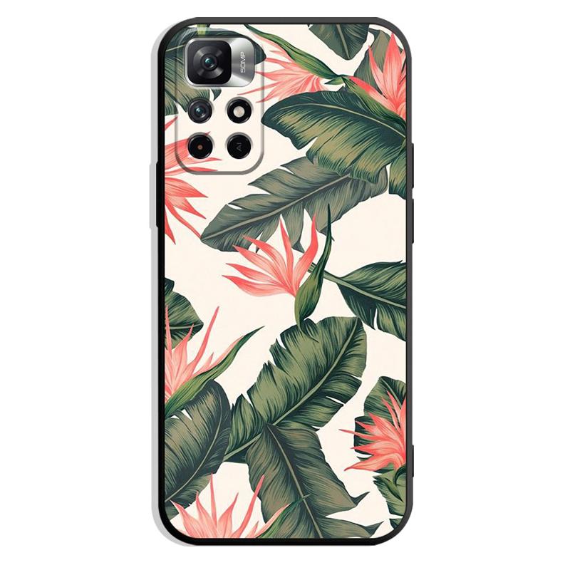 Retro Flower Leaf Phone Case For iPhone Samsung Galaxy Redmi Xiaomi Note S A 7 8 9 10 11 12 13 14 15 16 20 21 22 23 53 54 Pro Max Plus Ultra TPU Soft