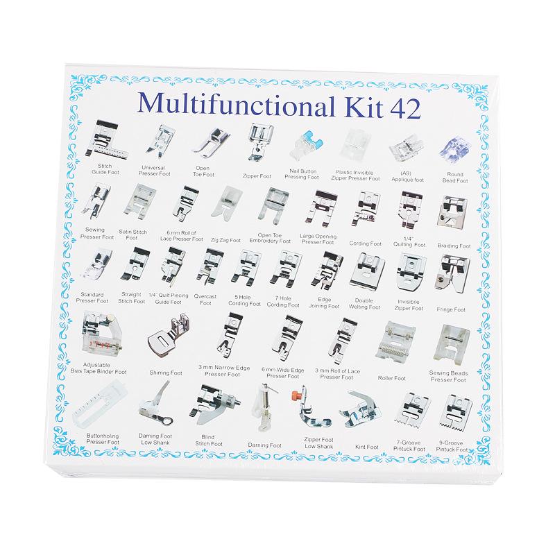 Набор многофункциональных прижимных лапок для швейной машины - 32 шт., 42 шт., 48 шт., 52 шт., 62 шт., 72 шт. Доступны варианты «Делюкс»