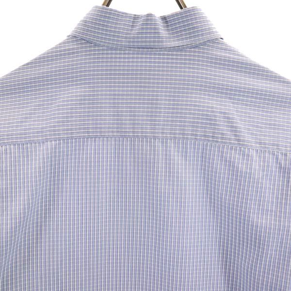 COMME des GARCONS Made In France Check Long Sleeve Cotton Shirt XS Blue Men's Used