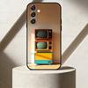 R-RetroVintage Phone Case For Samsung Galaxy A91,80,73,72 ,71,53,52,32 ,31,22,21s,20,Soft Black Case