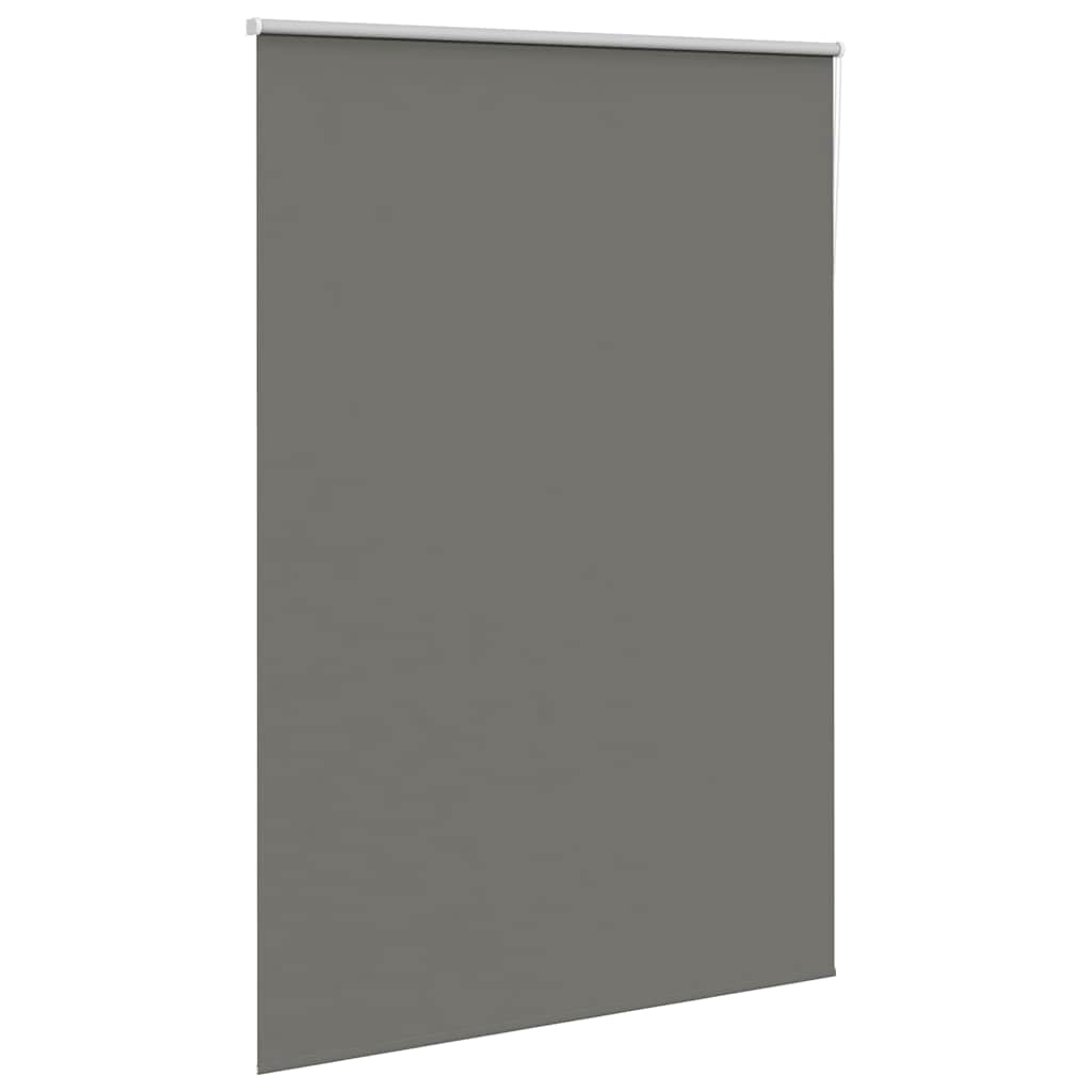 Blackout Roller Blind Grey 160 x 230 cm Fabric Width 156.6 cm Polyester