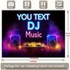 Настраиваемый DJ-музыкальный гобелен, Персонализированный текст Неоновый DJ-микшер и Динамик Настенное украшение для вечеринки