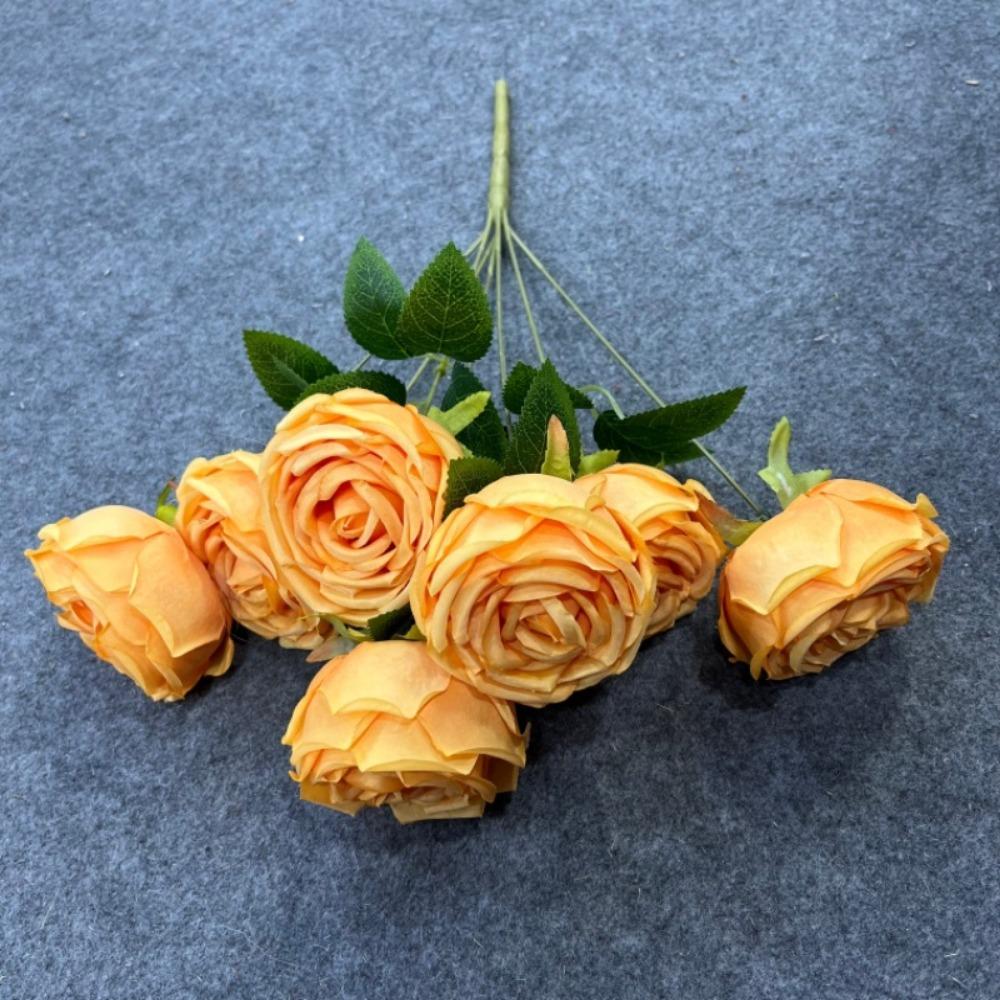 7 Heads Real Happy Imperial Rose Flower Mini 9 Colors Valentine's Day Flowers Photography Photo Gift Rose Flowers Decorative