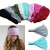 Модная эластичная широкая повязка на голову для девочек, кружевная повязка на голову, тюрбан, бандана, повязка для волос