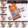 24Pcs/set Pumpkin Children Halloween False Nails Ghost Kids Fake Nail Extension  Girls