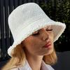 Fashion Foldable Fisherman Hat Wide Brim Lightweight Beach Sun Hat Uv Protection Panama Straw Hat