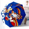 SONIC Автоматический 3-складной зонт, Дизайн, Милый мультяшный узор, Портативный уличный зонт, Идеальный, Праздничный подарок .C077