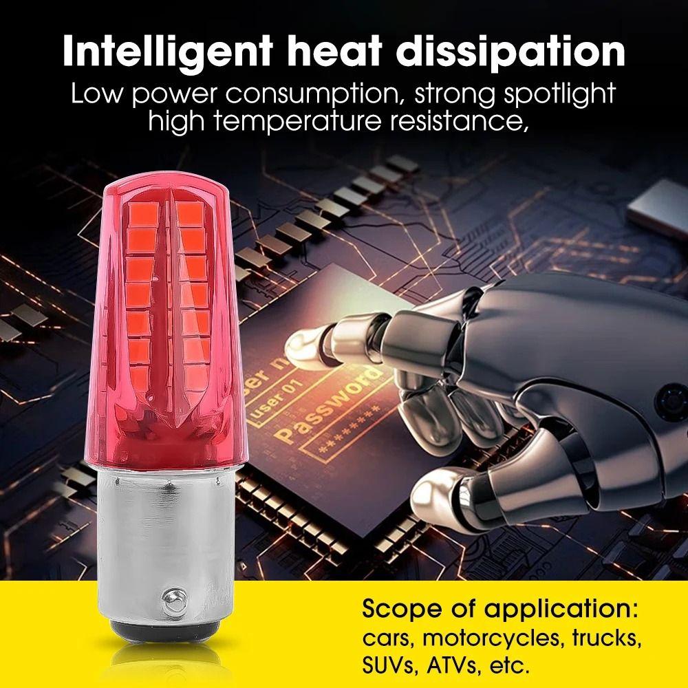 1/2/4Pcs 1157 Socket Motorcycle Led Lights 2835 LED Turn Signal Light Brake Light Moto Accessories
