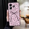 Креативный чехол-бампер с леопардовым принтом и бантом для Xiaomi Redmi Note 14 A1 12C 13C 14C A3 12 11 13 Pro Plus A4 A5 K80 9 8 7 10 A2