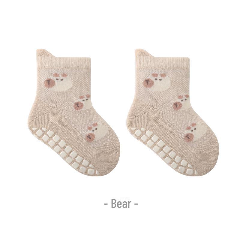 24 пары летних детских нескользящих носков для пола со свободным бесшовным дизайном для мальчиков и девочек