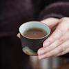 Черный керамический чайный набор для кунг-фу с подогревателем