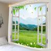 Forest Avenue The Window Printed Tapestry Decorative Mandala Tapestry Home Decor Big Hippie Landscape Wall Hanging