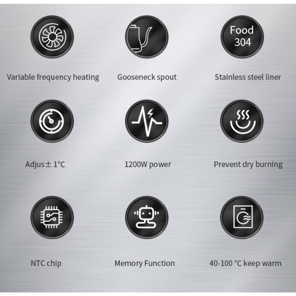Интеллектуальный термостатический электрический чайник, чайник для ручного заваривания, кофейник, чайник на гибкой шее