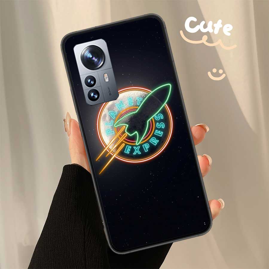 Futurama Planet Express Clear Phone For Xiaomi Poco X7 X6 X5 F6 F5 F7 Mi 14 Ultra 15 13 12 12X 12T 11T 10T Pro 11i 10 Lite Cover