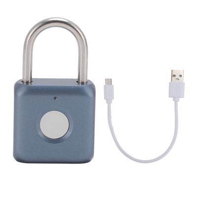Замок с отпечатком пальца USB-зарядка водонепроницаемый умный замок с биометрическими данными без ключа для спортзала