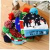 LED Christmas Hat Light Up Beanie Hats Ugly Sweater Knit Hats for Christmas Party Unisex Winter Hat Holiday Xmas Party Supplies