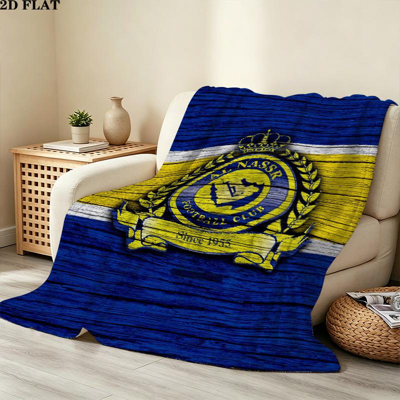 1PC Alnassr Patterned Flannel Blanket Suitable For All Seasons For Home Decor Warmth And Comfort Gifts Holiday Present