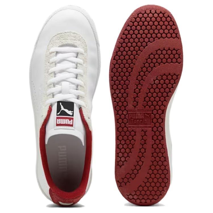 PUMA Star OG Low top Skateboard Shoes Unisex White Red 393199-04