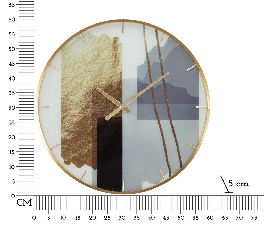 Настенные часы Стеклянный мотив См Ø 60X5