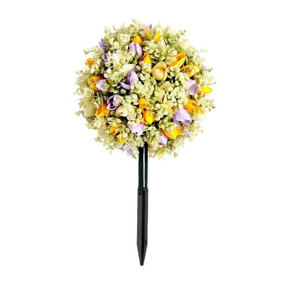 Искусственный цветочный шар с шипом, реалистичные искусственные розы, устойчивые к погодным условиям, искусственные цветы роз