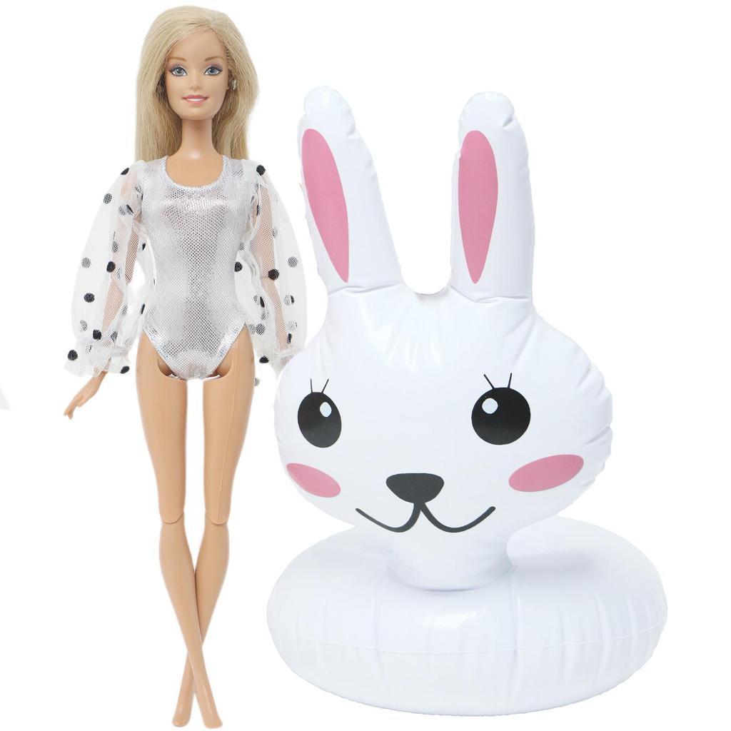 1x Кукольный спасательный круг + 1x купальник Одежда для кукол 30 см 1/6 Аксессуары для кукольного домика Детская ролевая игра Летняя пляжная игрушка для купания