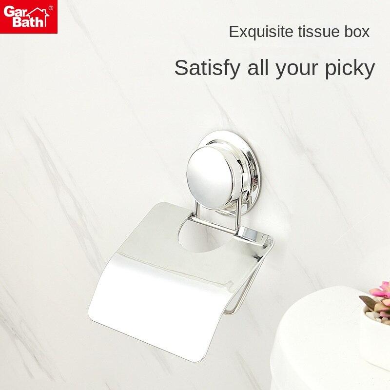 Настенная коробка для салфеток без гвоздей, рулон туалетной бумаги без перфорации для ванной комнаты, пластиковый держатель для салфеток из нержавеющей стали