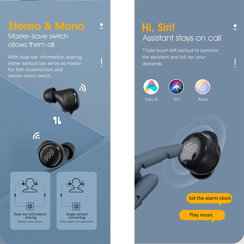 Беспроводные наушники QCY T17