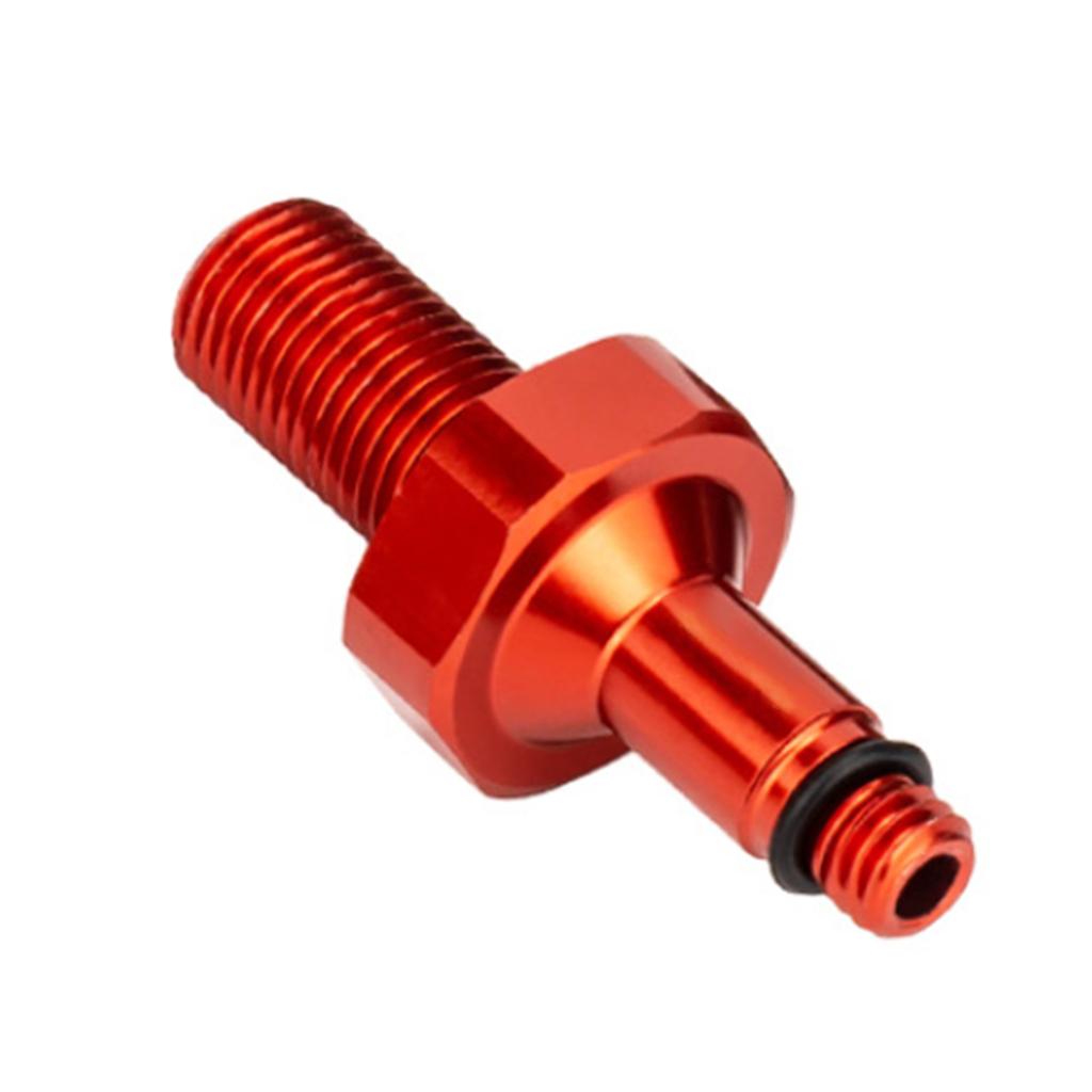 Bike Valve Adapter Conversion Tool Aluminum Alloy Rear Shock Absorber Inflatable Joint Red