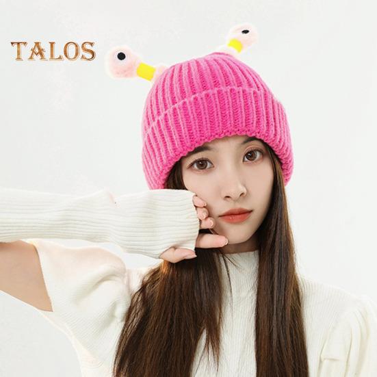 Шерстяная шапка с декором в виде антенны ночного светильника, теплая вязаная шапочка для детей, реквизит для фотосъемки, головной убор для катания на лыжах, походов, термошапка для взрослых и подростков