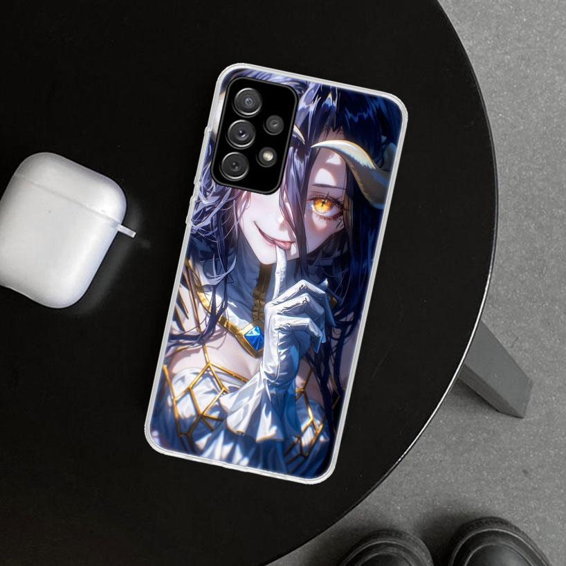 Чехол для телефона Albedo Overlord Anime для Samsung Galaxy A12 A22 A32 A52 A72 A02S A51 A50S A31 A20S A10S Note 20 Ultra 10 Plus