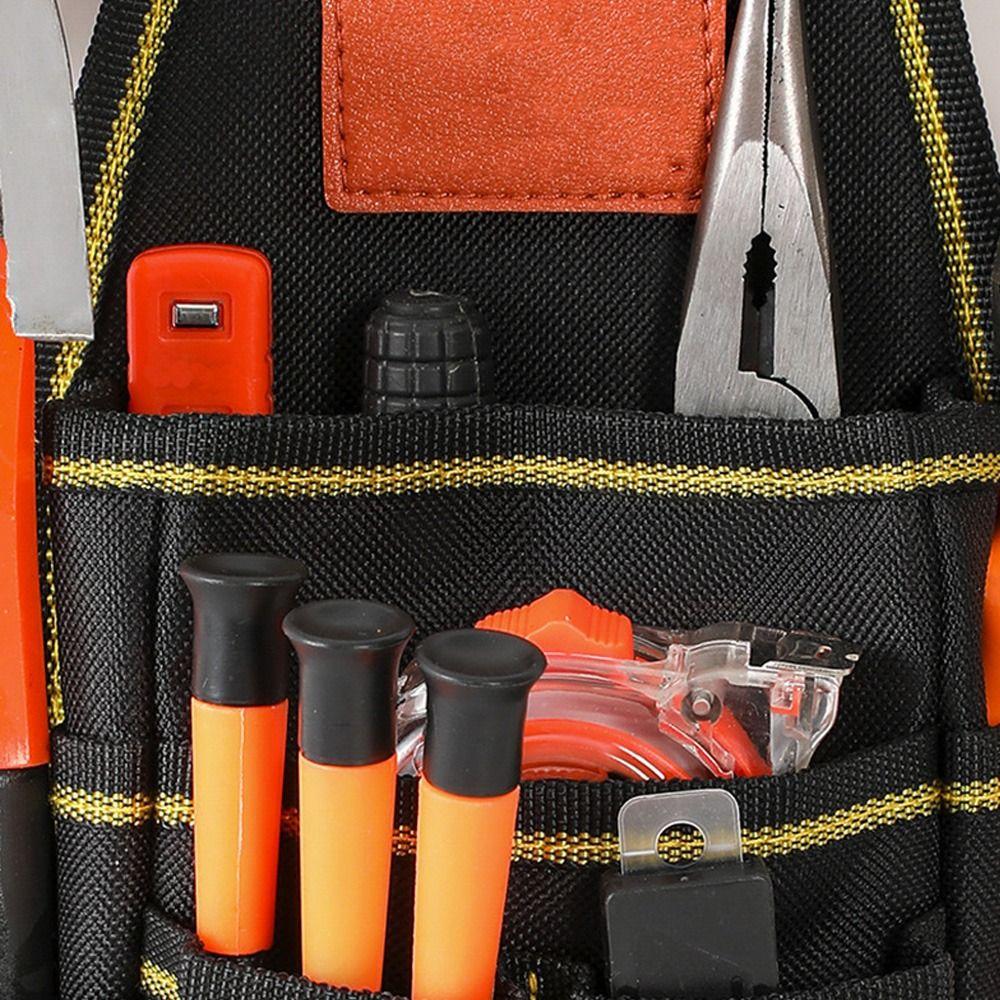 Multifunction Storage Bag Multiple Pockets Toolkit Pouch Repair Bag Hardware Maintenance Organizer
