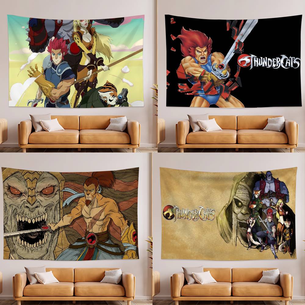 Прихожая TThundercats Гобелен Настенный Гобелен Арт-деко Покрывало Штора Подвесная Дома Спальня Гостиная Декор