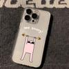 Ketnipz маленький розовый боб Чехол для телефона для iPhone 17 16 15 14 13 12 Mini Air Pro Max X XR XSMax 7 8 Plus Прозрачная мягкая задняя крышка