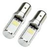 White Bulbs BA20D Headlight Bulbs 2pcs/kit 6W Conversion