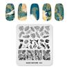 kads Пластина для штамповки ногтей Nature 043, тропические растения, листья черепахи, коала, узор для дизайна ногтей, трафарет для дизайна, инструменты «сделай сам»