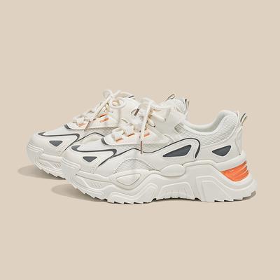 Кроссовки Mesh Surface Clunky, женские новые сетчатые туфли на платформе, легкие, дышащие, кроссовки для бега Tide