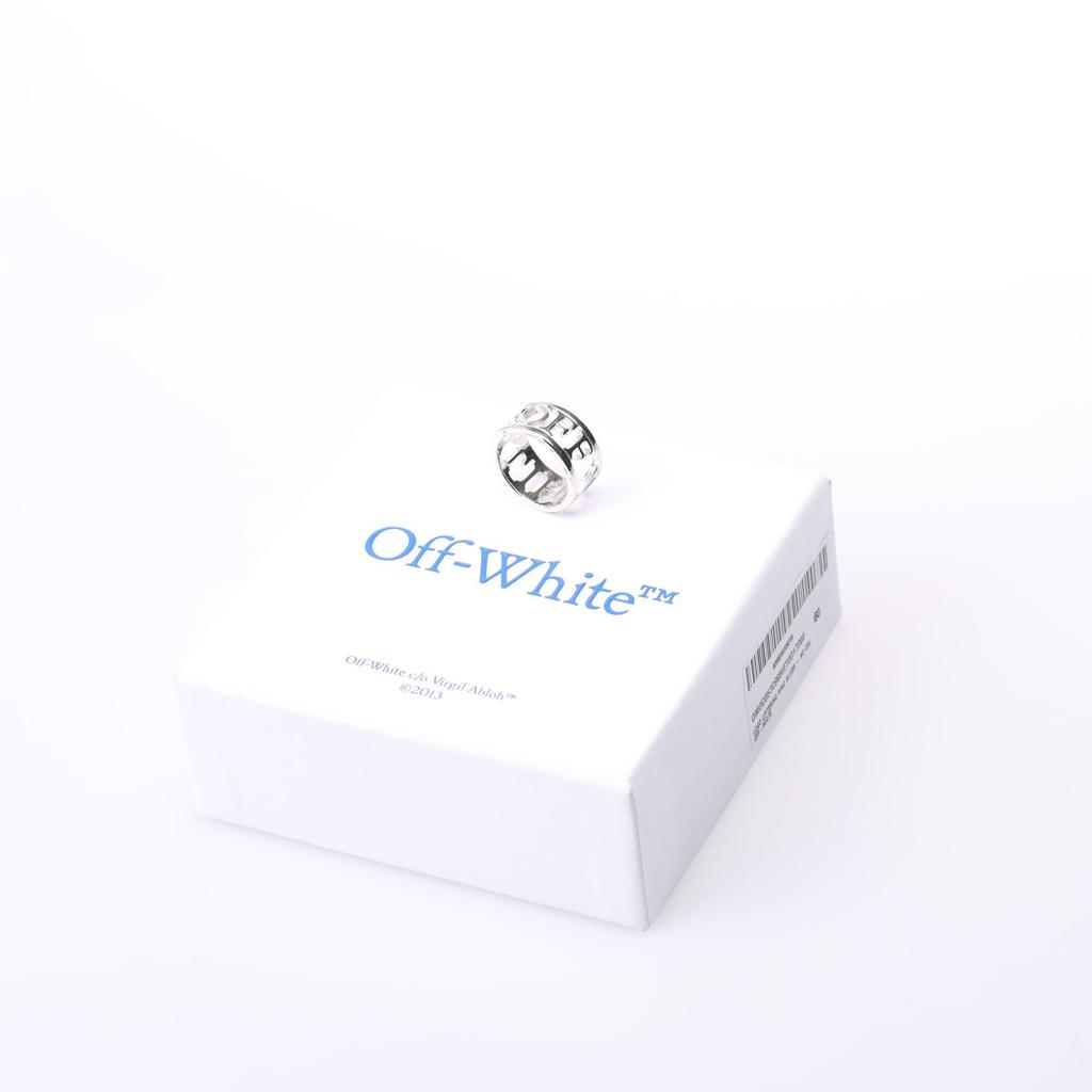 Off White Unisex Adult Logo Lettering Ring