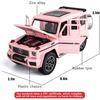 1/24 масштаб Benz G63 AMG модель автомобиля, игрушечный автомобиль из цинкового сплава со звуком и светом для детей, подарок для мальчиков и девочек