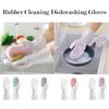1PAIR Non-slip Dishwashing Gloves Waterproof Cleaning Gloves  for Household Kitchen Washing