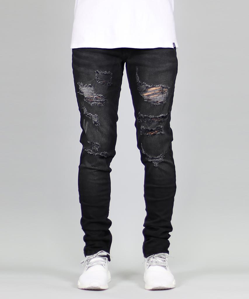 Джинсы Haipeodenim Black Gao с молнией