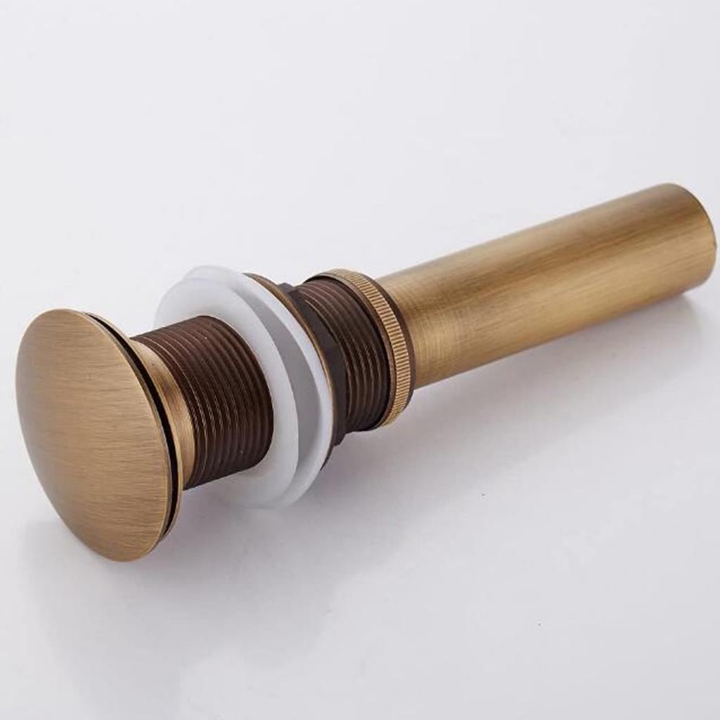 Ванная комната Вся медь Античный тип Раковина Раковина Сливное устройство