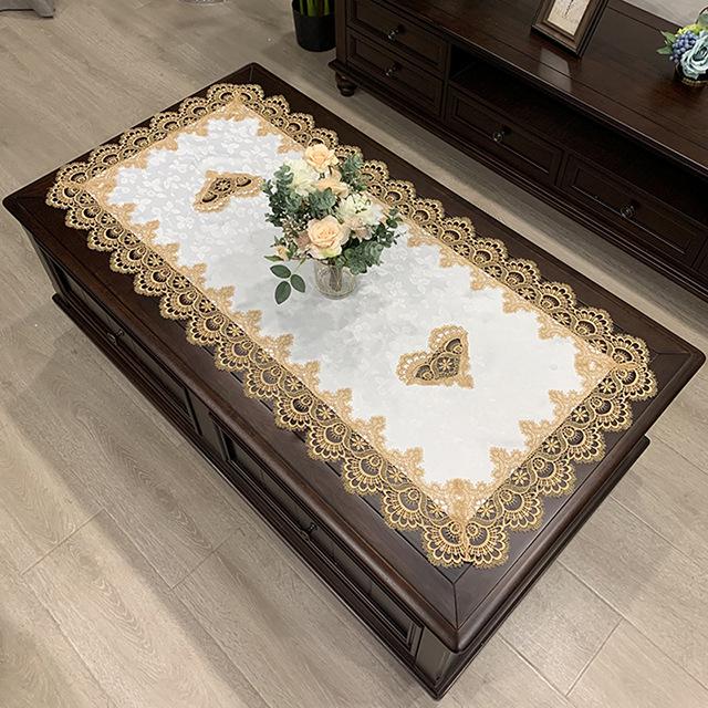 Европейская прямоугольная салфетка на кофейный столик – кружевная скатерть в западном и китайском стиле