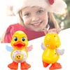 Singing Dancing Cartoon Duckling Electric Light Music Kids Toys Christmas Gifts