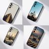 Паломники В Мекке Чехол для телефона Для Samsung S25,S24,S21,S22,S23,S30,Ultra,S20,Plus,Fe,Lite,5G Черный чехол
